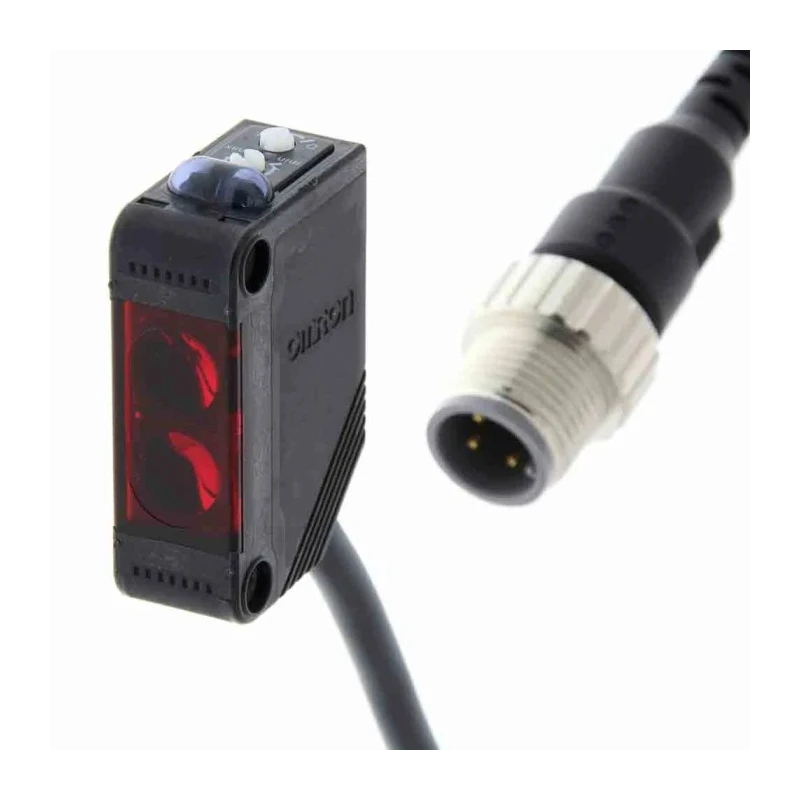 Omron Retroreflective Photoelectric Sensor Block Style 100 mm Detection Range PNP Output E3Z-R81-M1TJ-IL2 0.3M