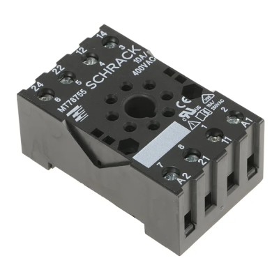 TE Connectivity 8 Way 240V ac DIN Rail Relay Socket for MT Series MT78755 3-1415035-1