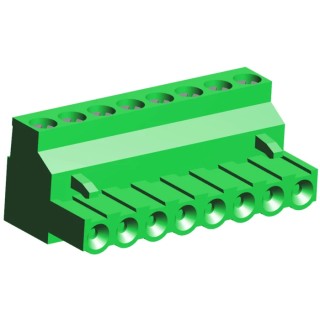TE Connectivity Buchanan Series Pluggable Terminal Block, 8-Contact, 5 mm Pitch, 1 Row 796640-8
