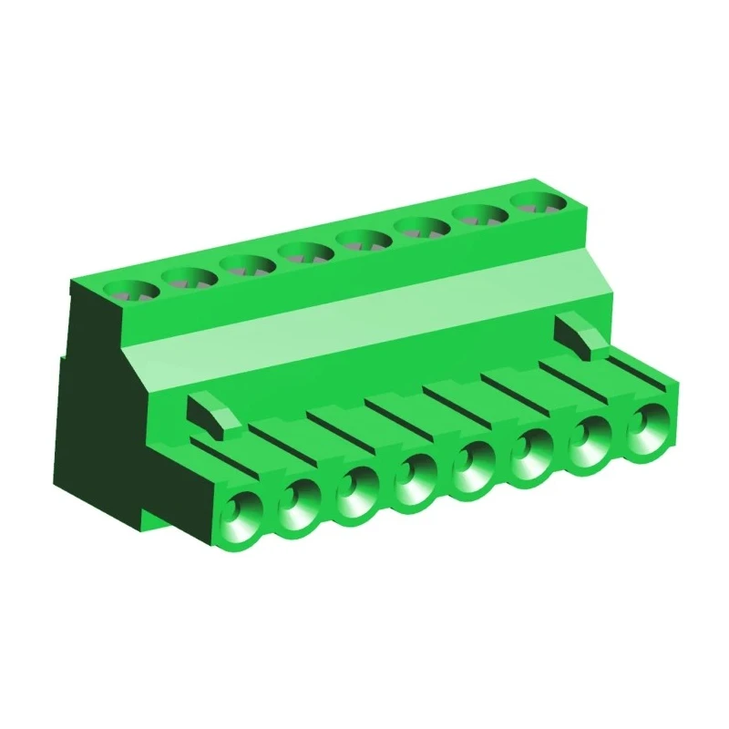TE Connectivity Buchanan Series Pluggable Terminal Block, 8-Contact, 5 mm Pitch, 1 Row 796640-8