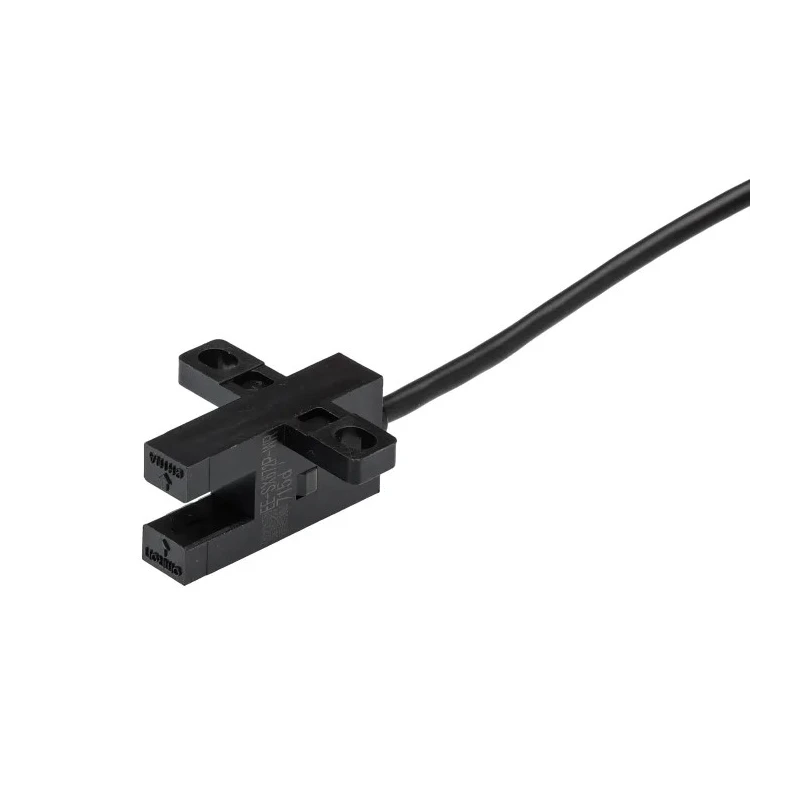 Omron Through Beam Photoelectric Sensor, Slot Type, 5 mm Detection Range, PNP Output, 24V DC, EE-SX672P-WR 1M