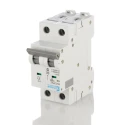 Europa Miniature Circuit Breaker 2-Pole 4A Type C 400V AC 10kA Breaking Capacity EUC2P