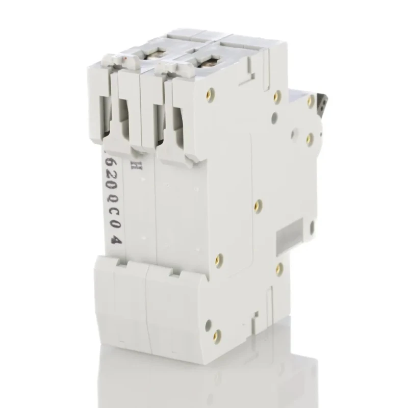 Europa Miniature Circuit Breaker 2-Pole 4A Type C 400V AC 10kA Breaking Capacity EUC2P