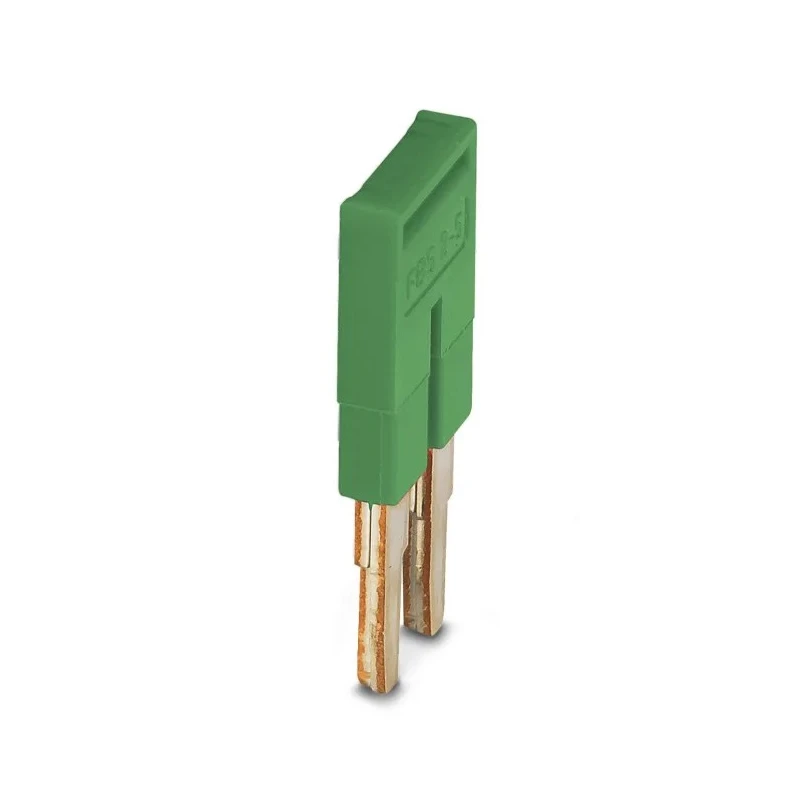 Phoenix Contact Plug-In Bridge 2-Position 5.2 mm Pitch Green Copper Material FBS2-5