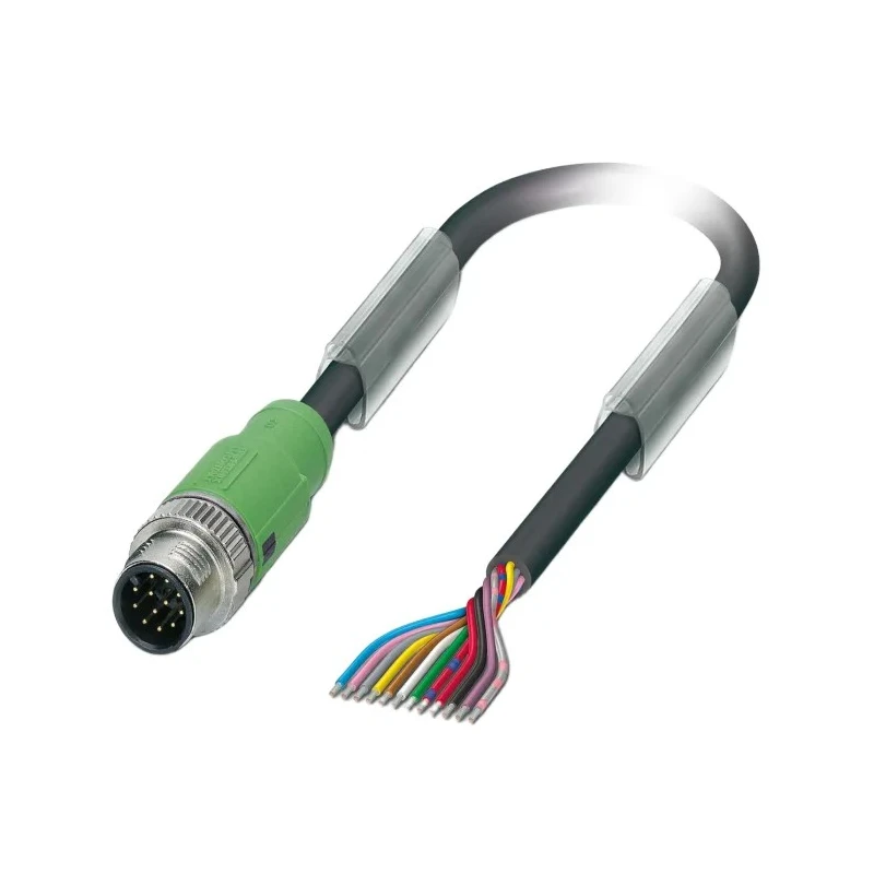 Phoenix Contact Sensor Actuator Cable Male 12 Way M12 to Unterminated, 3 m Length, PVC Jacket 1554788