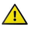RS PRO Hazard Warning Sign Plastic 300mm x 300mm ISO 7010 857-8719