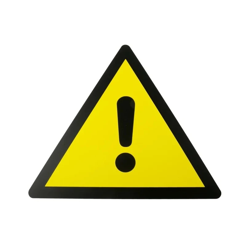 RS PRO Hazard Warning Sign Plastic 300mm x 300mm ISO 7010 857-8719