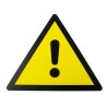 RS PRO Hazard Warning Sign Plastic 300mm x 300mm ISO 7010 857-8719