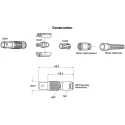 LEMO Cable Grommet FGG.0B.732.DN Strain Relief Boot for 0B Series Connectors FGG.0B.732.DN