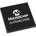 Microchip 8 bit AVR AVR® DA Microcontroller 24 MHz 64kB FLASH 64-Pin VQFN AVR64DA64-I/MR
