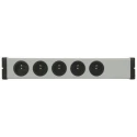 Bodo Ehmann 5 Gang 16A 250V Trailing Socket Type E, Cordless, Grey Black 0200X02052300