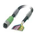 Phoenix Contact Female 17 Way M12 to 17 Way Unterminated Sensor Actuator Cable 3m 30V SAC-17P 1430297