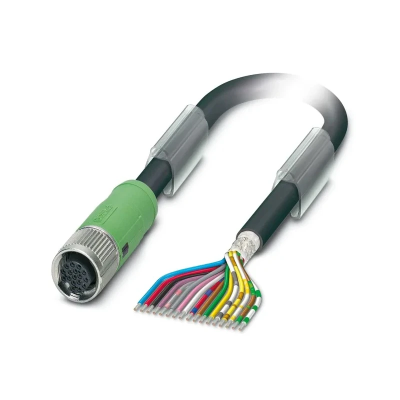 Phoenix Contact Female 17 Way M12 to 17 Way Unterminated Sensor Actuator Cable 3m 30V SAC-17P 1430297