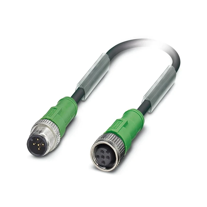 Phoenix Contact Male 5 way M12 to Female 5 way M12 Sensor Actuator Cable 3 m Polyurethane Jacket, 48-60 V 1681619