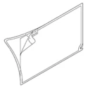 Mitsubishi Electric Protective Cover Protective Sheet for Use With HMI GT21 Model 