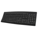 Ceratech Wired USB, PS2 Standard Keyboard QWERTY Arabic Black KYBAC260UP-BKAR