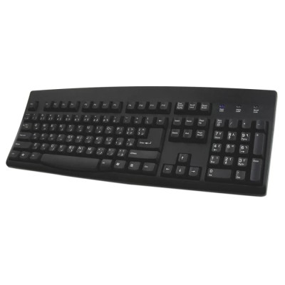 Ceratech Wired USB, PS2 Standard Keyboard QWERTY Arabic Black KYBAC260UP-BKAR