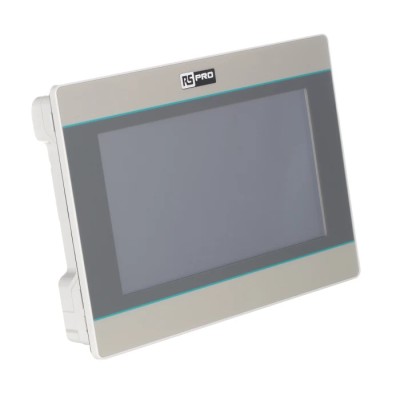 RS PRO HMI Panel 7 Inch Entry Level TFT LCD Display 800 x 480 Pixel with 2 Ports RS422/485, COM, RS232, USB 2.0 215-6604
