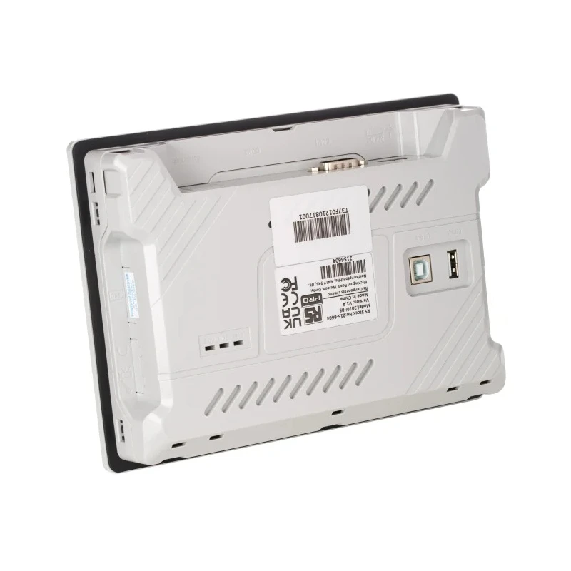 RS PRO HMI Panel 7 Inch Entry Level TFT LCD Display 800 x 480 Pixel with 2 Ports RS422/485, COM, RS232, USB 2.0 215-6604