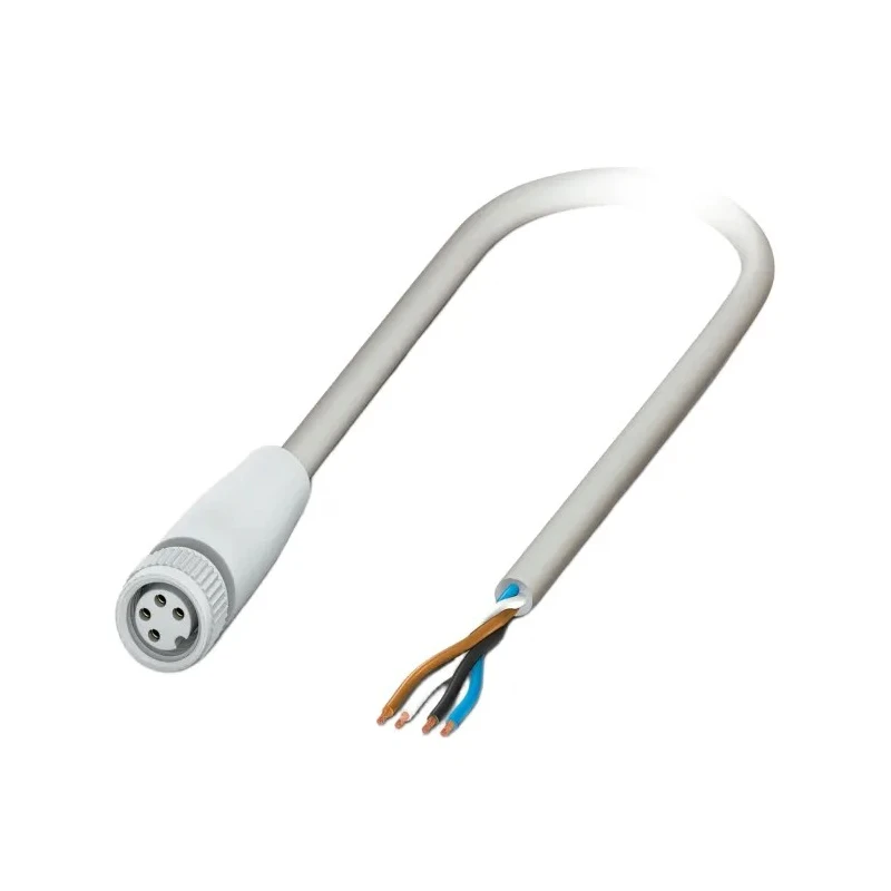 Phoenix Contact Female 4 Way M8 to 4 Way Unterminated Sensor Actuator Cable 3m 30V SAC Series 1406847