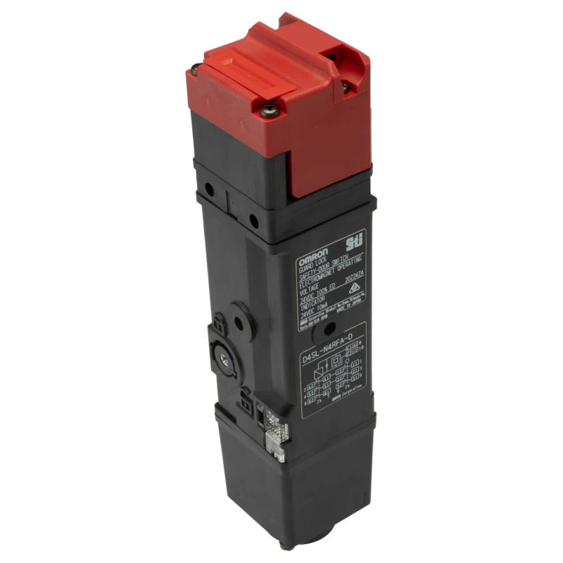 Omron D4SL-N Series Solenoid Interlock Switch Power to Unlock, Metal Housing, IP67, 24V DC, 4.8W 