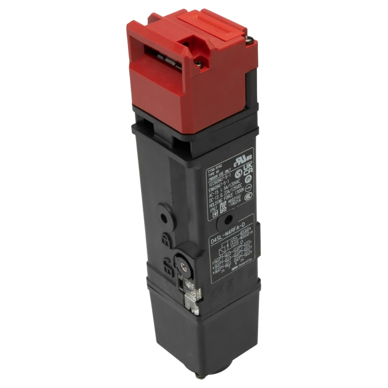 Omron D4SL-N Series Solenoid Interlock Switch Power to Unlock, Metal Housing, IP67, 24V DC, 4.8W 