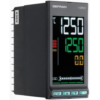 Gefran 1250 Series Panel PID Temperature Controller 3 Output Relay 27V F060865/ 1250-R-RR0-00000-0-G