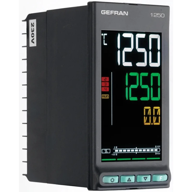 Gefran 1250 Series Panel PID Temperature Controller 3 Output Relay 27V F060865/ 1250-R-RR0-00000-0-G