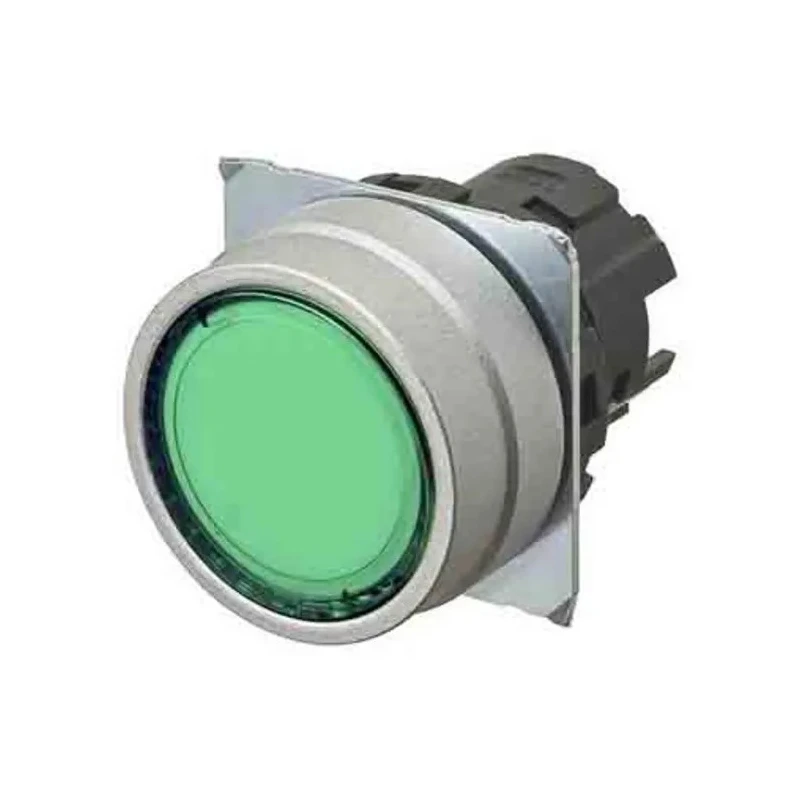 Omron Green Momentary Push Button Head 22 mm Cutout IP66, IP67, IP69K A22NZ