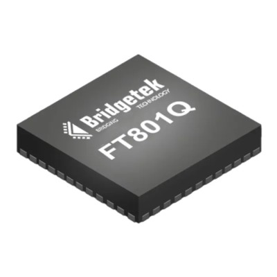 Bridgetek Graphics Controller 48-Pin VQFN 3.3V Surface Mount FT801Q-R