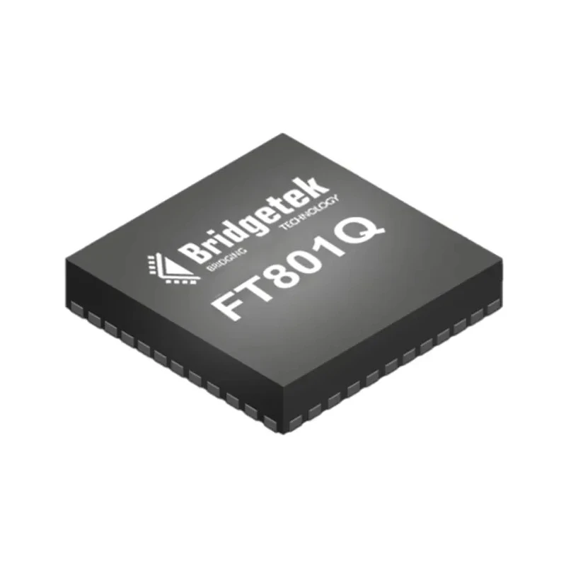 Bridgetek Graphics Controller 48-Pin VQFN 3.3V Surface Mount FT801Q-R
