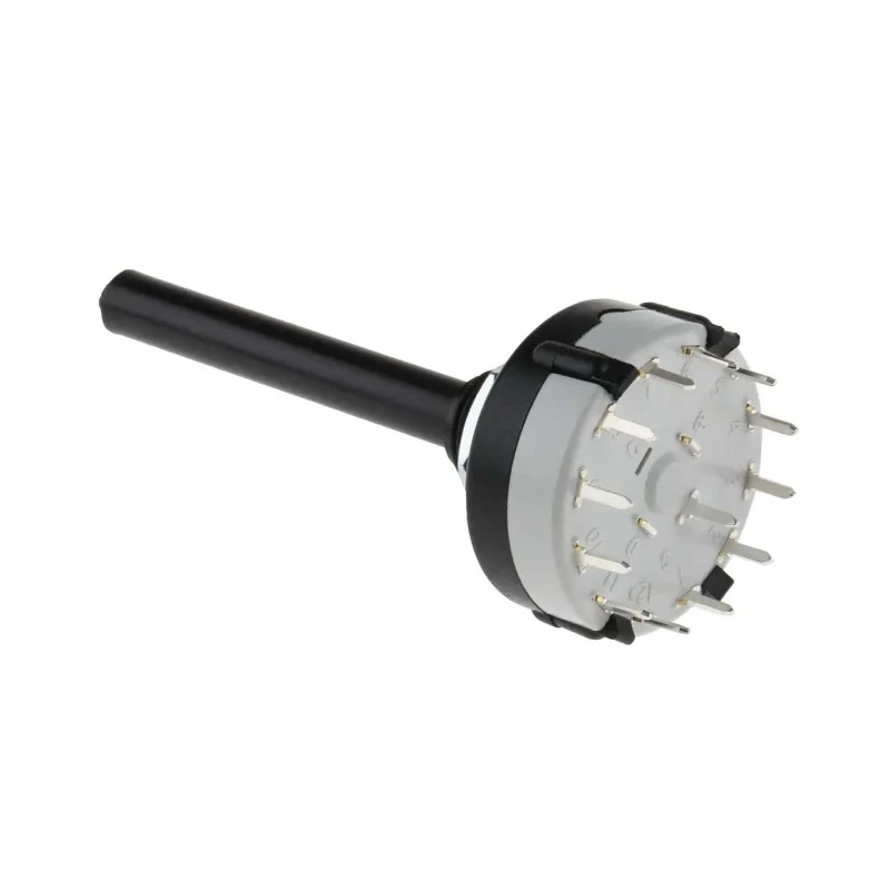 Lorlin 12 Position SPST Rotary Switch, 150mA, Nylon Housing, 27.5mm Diameter, Panel Mount CK1059