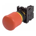 Eaton M22 Series Pull Release Emergency Stop Push Button, Panel Mount, 22 mm Cutout, 1 NO/2 NC, IP69K 73000195 M22-PVT-K12