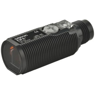 Omron Diffuse Photoelectric Sensor Barrel Sensor 300 mm Detection Range PNP Output IP67 IP69K E3FA-DP25-F2