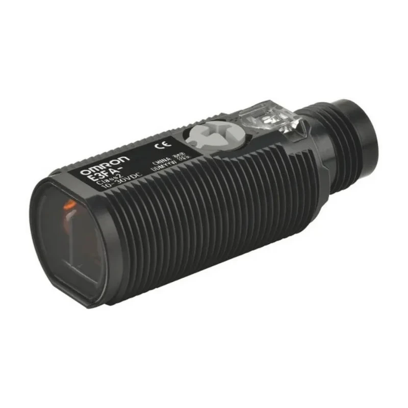 Omron Diffuse Photoelectric Sensor Barrel Sensor 300 mm Detection Range PNP Output IP67 IP69K E3FA-DP25-F2