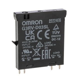 Omron Solid State Relay , 3 A Load, Plug-in Mount, 24 V dc Load and Control G3RV-SR