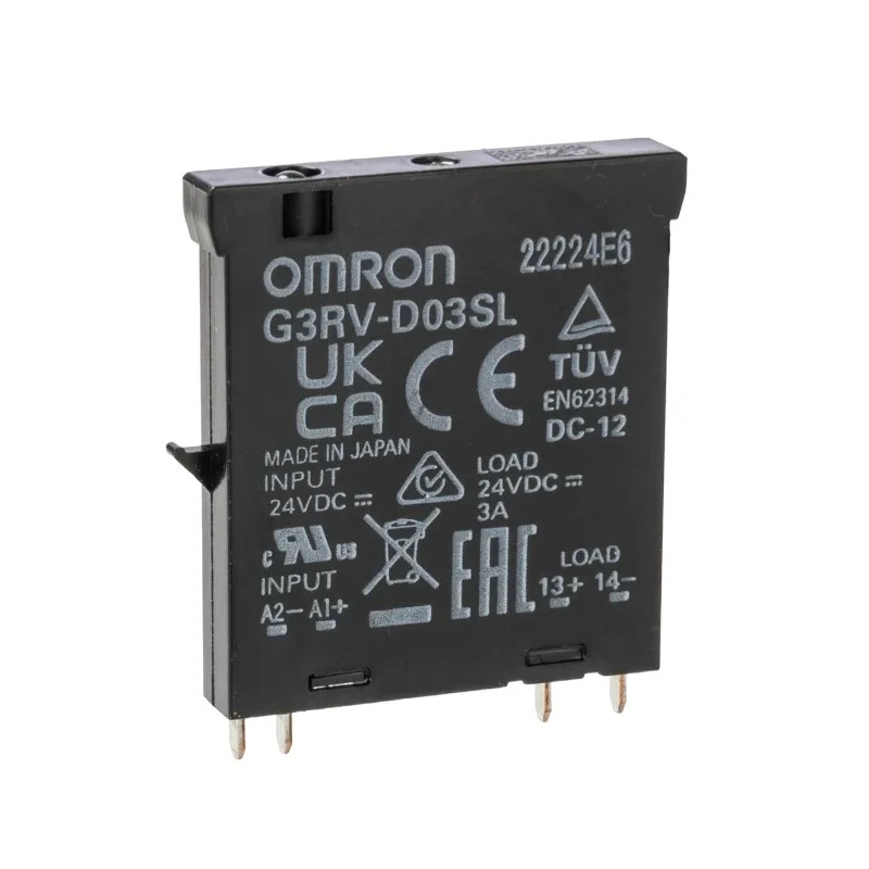 Omron Solid State Relay , 3 A Load, Plug-in Mount, 24 V dc Load and Control G3RV-SR