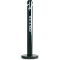 Rubbermaid Commercial Products Black Aluminium Standing Cigarette Bin 1.08m Height x 324mm Width FGR1BK