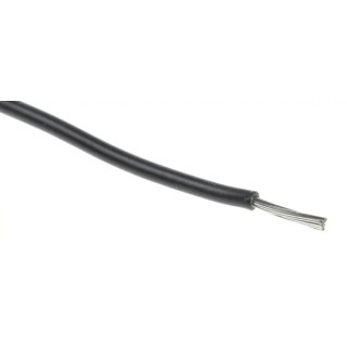 RS PRO Black 0.2 mm² UL3239 Series Hook Up Wire, 24 AWG, Stranded Tinned Copper, 100 m, Polyethylene Jacket 873-8930