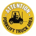 RS PRO Floor Sign Hazard Warning Sign Self-Adhesive, Polyvinyl Chloride, Yellow Legend, English Text, Model 873-5921