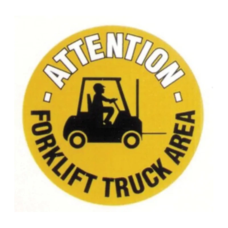 RS PRO Floor Sign Hazard Warning Sign Self-Adhesive, Polyvinyl Chloride, Yellow Legend, English Text, Model 873-5921