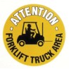 RS PRO Floor Sign Hazard Warning Sign Self-Adhesive, Polyvinyl Chloride, Yellow Legend, English Text, Model 873-5921