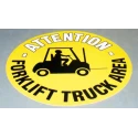 RS PRO Floor Sign Hazard Warning Sign Self-Adhesive, Polyvinyl Chloride, Yellow Legend, English Text, Model 873-5921