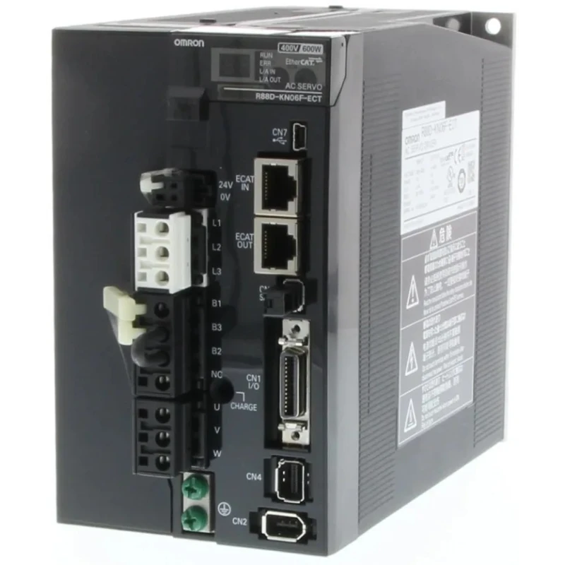 Omron Servo Drive 600 W, 400V, 3 Phase, 4A, Motion Control Function R88D-KN06F-ECT