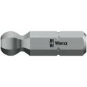 Wera Hex Screwdriver Bit, 0.25 mm Drive Size, 2.5 mm Head Size, 25 mm Overall Length, Stainless Steel Chrome 05056350001