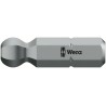 Wera Hex Screwdriver Bit, 0.25 mm Drive Size, 2.5 mm Head Size, 25 mm Overall Length, Stainless Steel Chrome 05056350001