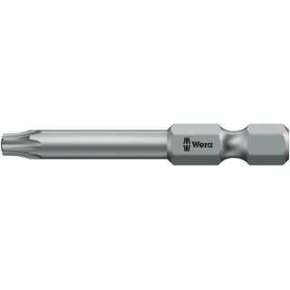 Wera Screwdriver Bit, 6.35 mm Hex Drive, T9 Size, 89 mm Length, 1-Piece 05060049001