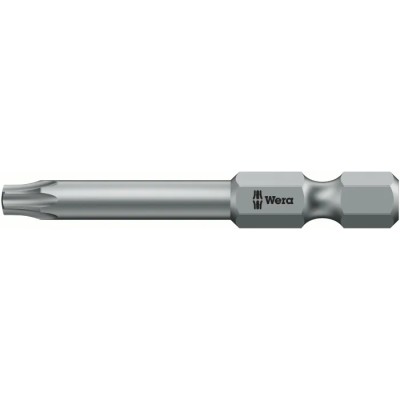 Wera Screwdriver Bit, 6.35 mm Hex Drive, T9 Size, 89 mm Length, 1-Piece 05060049001