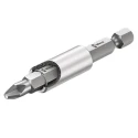 Wera Stainless Steel Hex Bit Holder, 1/4 in Drive, 1/4 in Tip, Hex Drive, 50mm Overall 05347100001