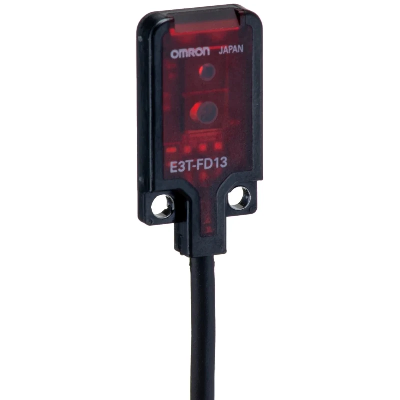 Omron Polarised Retro Reflection Photoelectric Sensor Square Style 30 mm Detection Range PNP Output IP67 E3T-FD13-M5J 0.3M